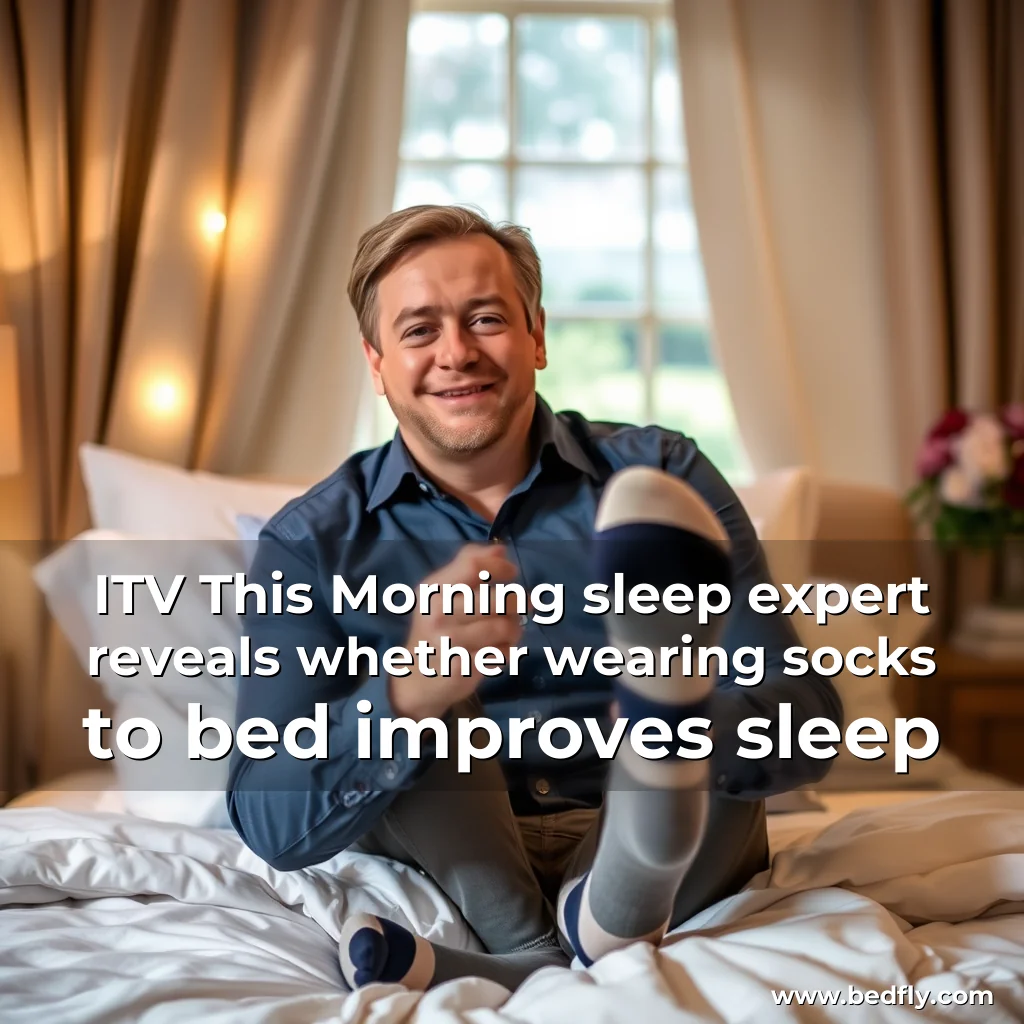 Artistic representation for ITV This Morning sleep expert reveals whether wearing socks to bed improves sleep