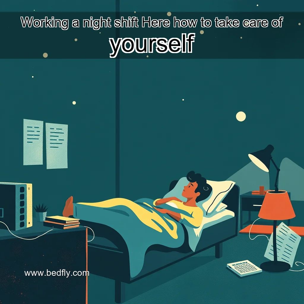 Artistic representation for Working a night shift Here how to take care of yourself