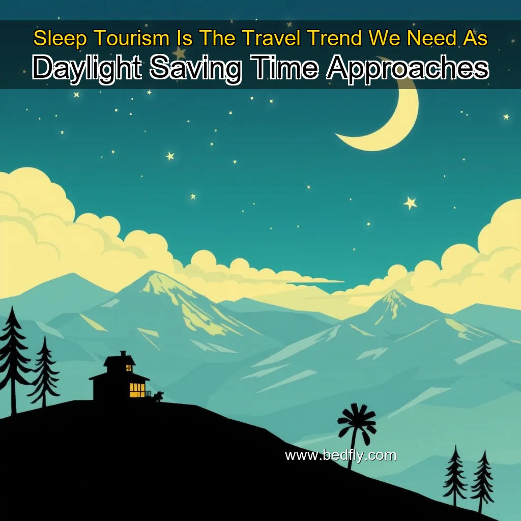 Artistic representation for Sleep Tourism Is The Travel Trend We Need As Daylight Saving Time Approaches