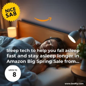 Artistic representation for Sleep tech to help you fall asleep fast and stay asleep longer in Amazon Big Spring Sale from under 8