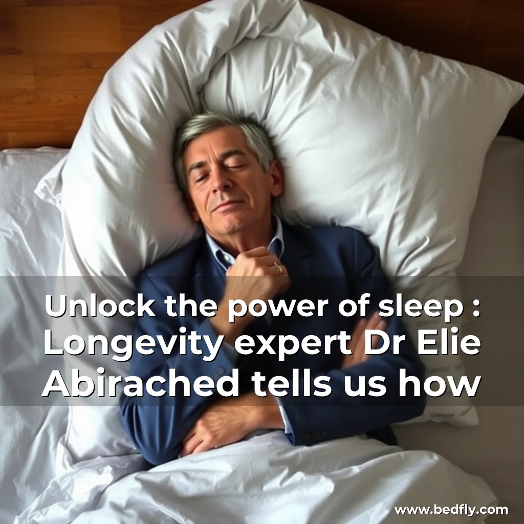 Artistic representation for Unlock the power of sleep : Longevity expert Dr Elie Abirached tells us how