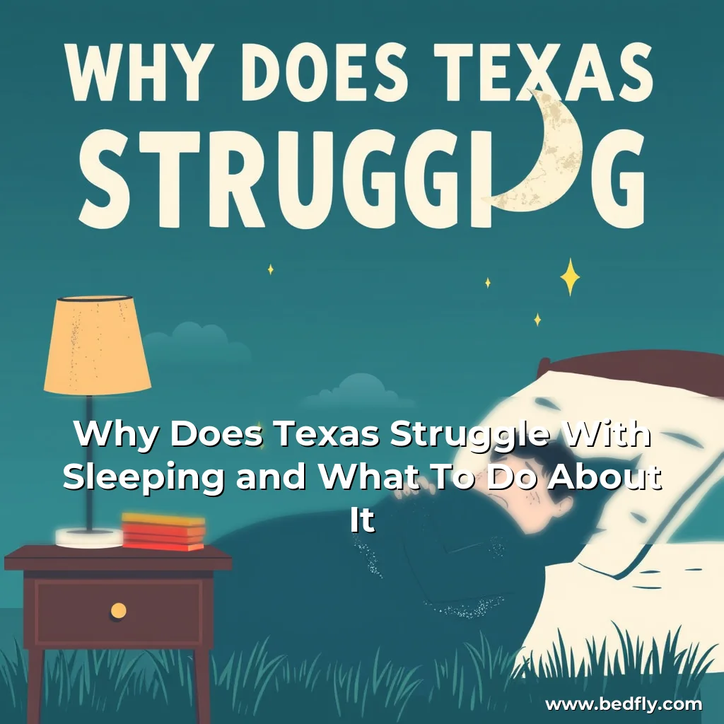 Artistic representation for Why Does Texas Struggle With Sleeping and What To Do About It