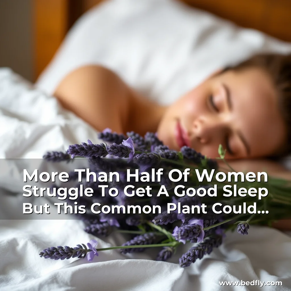 Artistic representation for More Than Half Of Women Struggle To Get A Good Sleep But This Common Plant Could Help. The Humble Lavender Plant Could Be The Answer To A Sleepless Night.