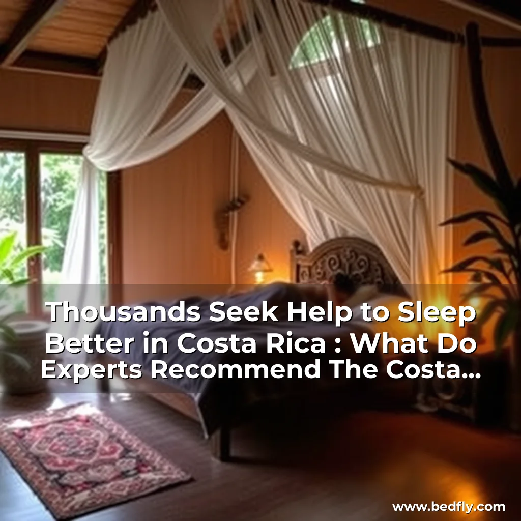 Artistic representation for Thousands Seek Help to Sleep Better in Costa Rica : What Do Experts Recommend The Costa Rica News