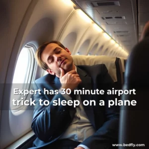 Artistic representation for Expert has 30 minute airport trick to sleep on a plane