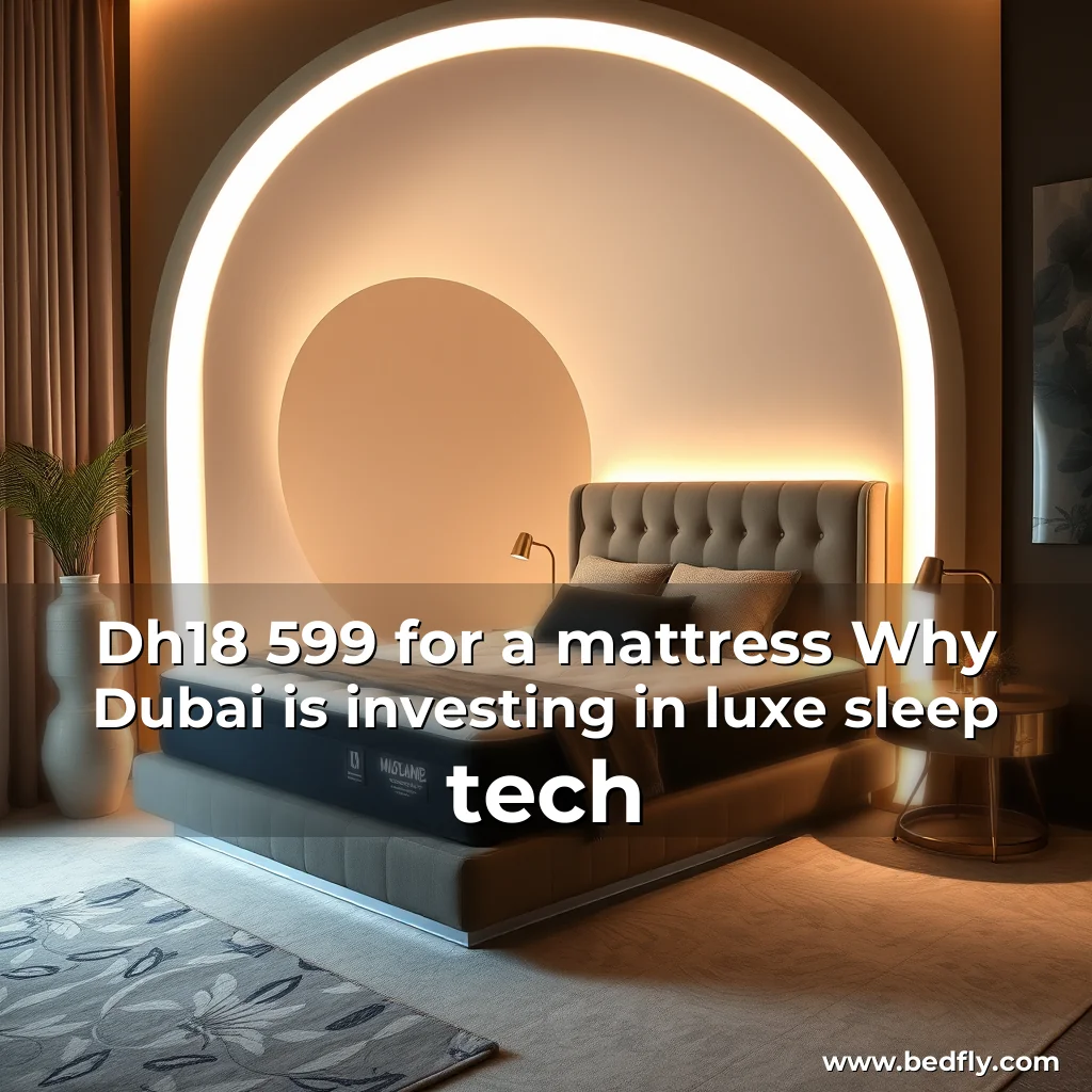 Artistic representation for Dh18 599 for a mattress Why Dubai is investing in luxe sleep tech