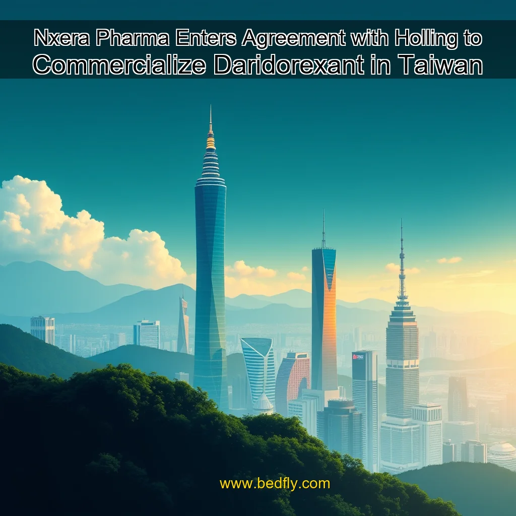 Artistic representation for Nxera Pharma Enters Agreement with Holling to Commercialize Daridorexant in Taiwan