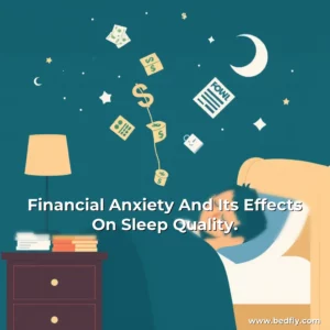 Artistic representation for Financial Anxiety And Its Effects On Sleep Quality.