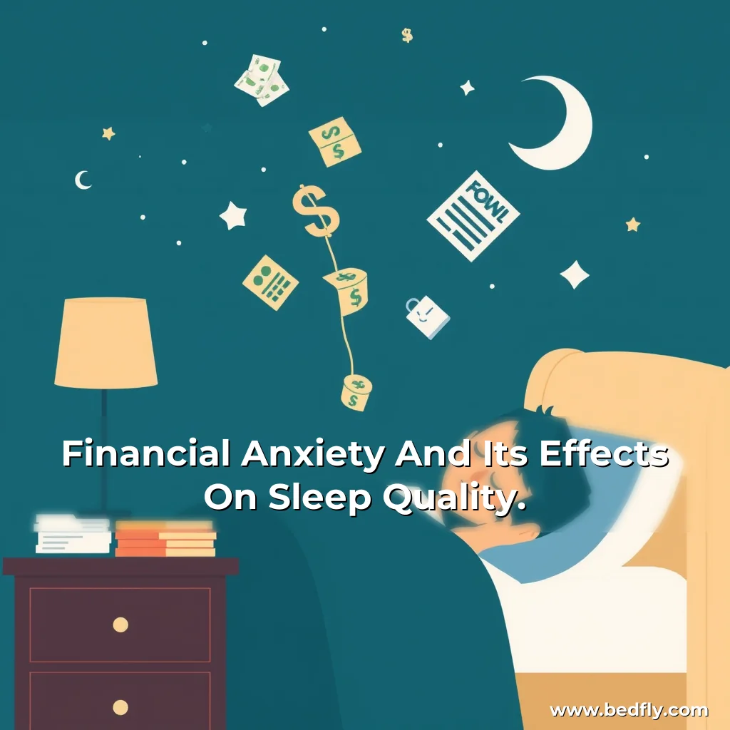 Artistic representation for Financial Anxiety And Its Effects On Sleep Quality.