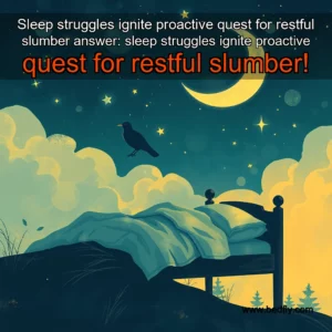 Artistic representation for Sleep struggles ignite proactive quest for restful slumber answer: sleep struggles ignite proactive quest for restful slumber!