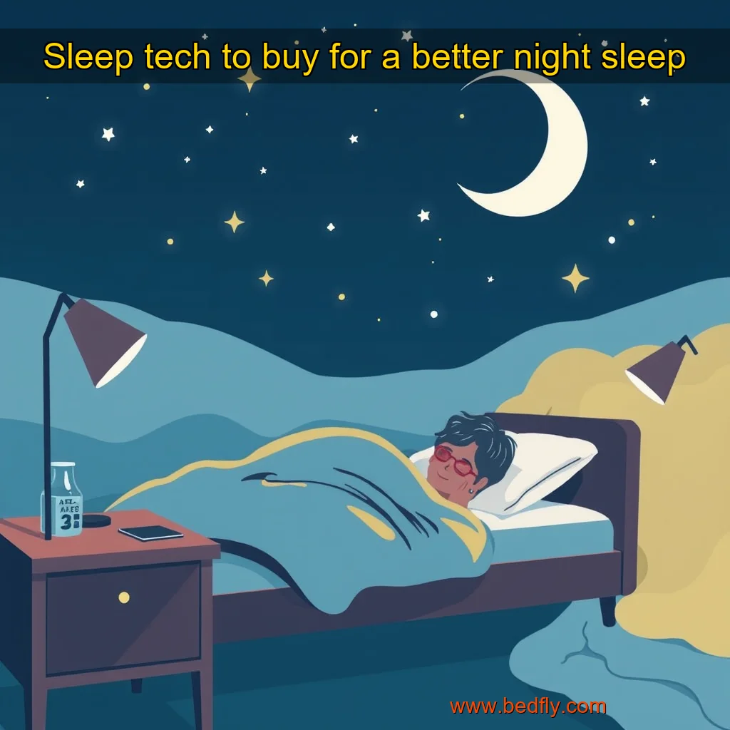 Artistic representation for Sleep tech to buy for a better night sleep