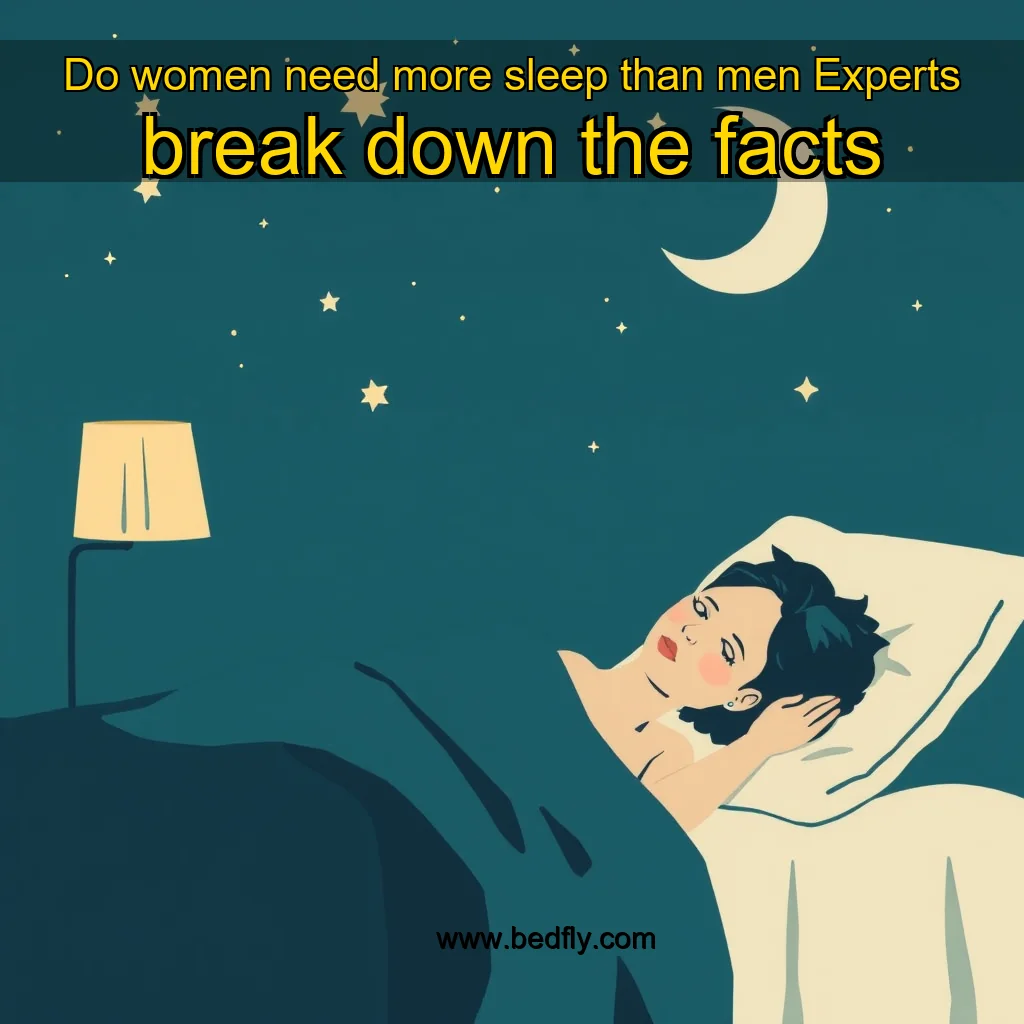 Artistic representation for Do women need more sleep than men Experts break down the facts