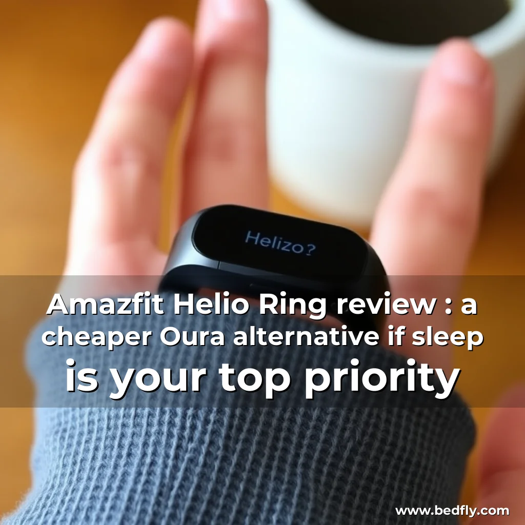 Artistic representation for Amazfit Helio Ring review : a cheaper Oura alternative if sleep is your top priority