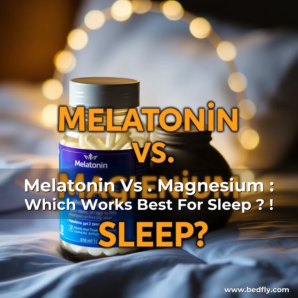 Artistic representation for Melatonin Vs . Magnesium : Which Works Best For Sleep ? !