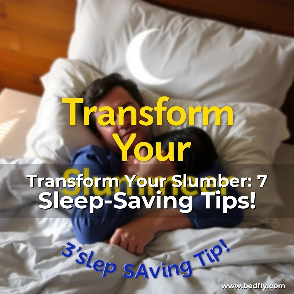 Artistic representation for Transform Your Slumber: 7 Sleep-Saving Tips!