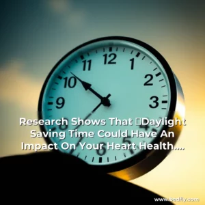 Artistic representation for Research Shows That ﻿Daylight Saving Time Could Have An Impact On Your Heart Health. This Is Due To The Disruption Of Circadian Rhythms And The Potential For Increased Stress And Sleep Deprivation. Experts Suggest That While The Exact Effects Are Still Being Studied, There Is Enough Evidence To Warrant Caution.