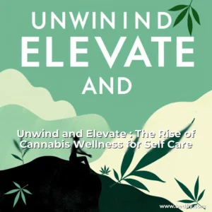 Artistic representation for Unwind and Elevate : The Rise of Cannabis Wellness for Self Care