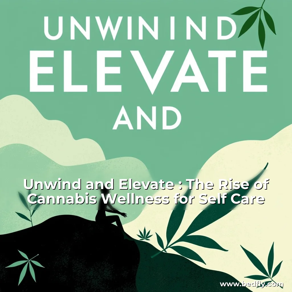 Artistic representation for Unwind and Elevate : The Rise of Cannabis Wellness for Self Care