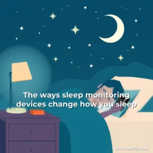 Artistic representation for The ways sleep monitoring devices change how you sleep