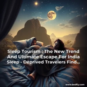 Artistic representation for Sleep Tourism : The New Trend And Ultimate Escape For India Sleep - Deprived Travelers Find Their Sanctuary!