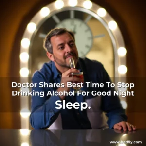 Artistic representation for Doctor Shares Best Time To Stop Drinking Alcohol For Good Night Sleep.