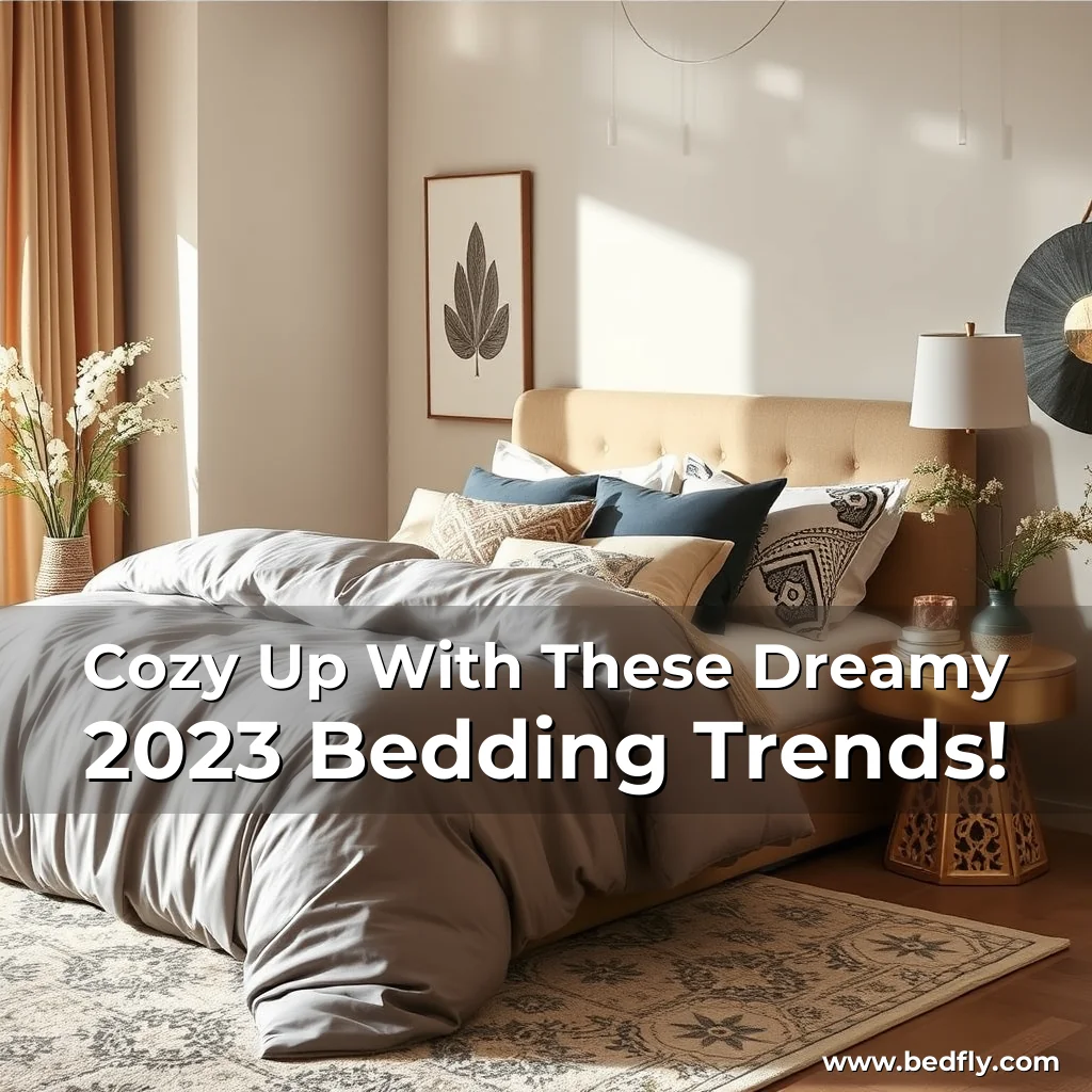 Artistic representation for Cozy Up With These Dreamy 2023 Bedding Trends!