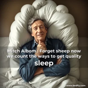 Artistic representation for Mitch Albom : Forget sheep now we count the ways to get quality sleep