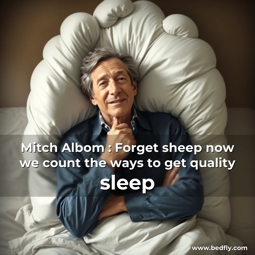 Artistic representation for Mitch Albom : Forget sheep now we count the ways to get quality sleep