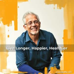 Artistic representation for Live Longer, Happier, Healthier
