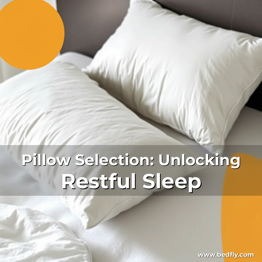Artistic representation for Pillow Selection: Unlocking Restful Sleep