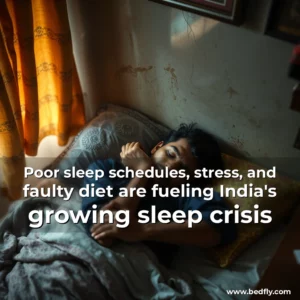 Artistic representation for Poor sleep schedules, stress, and faulty diet are fueling India's growing sleep crisis