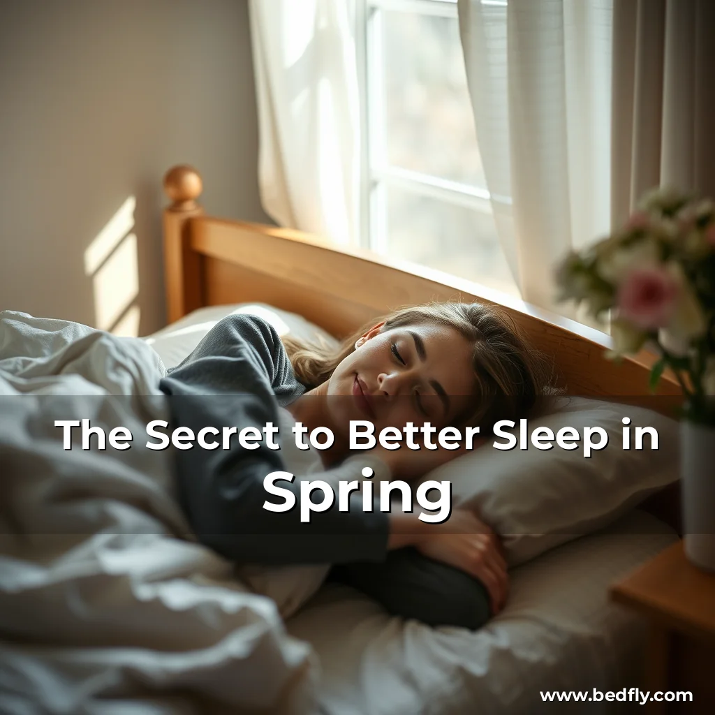 Artistic representation for The Secret to Better Sleep in Spring