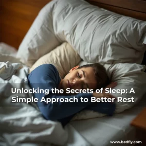 Artistic representation for Unlocking the Secrets of Sleep: A Simple Approach to Better Rest