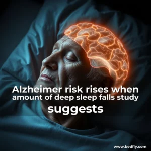 Artistic representation for Alzheimer risk rises when amount of deep sleep falls study suggests