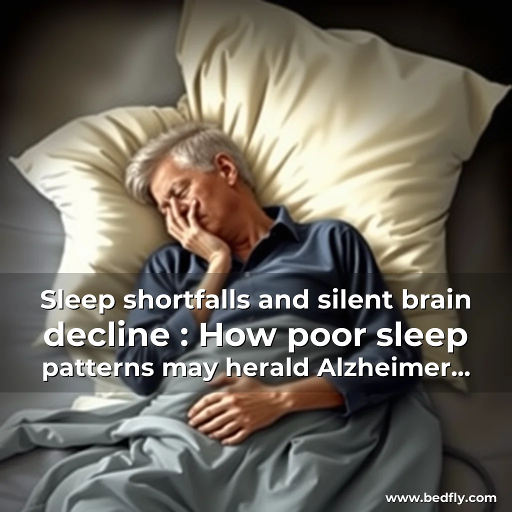 Artistic representation for Sleep shortfalls and silent brain decline : How poor sleep patterns may herald Alzheimer risk NaturalNews com
