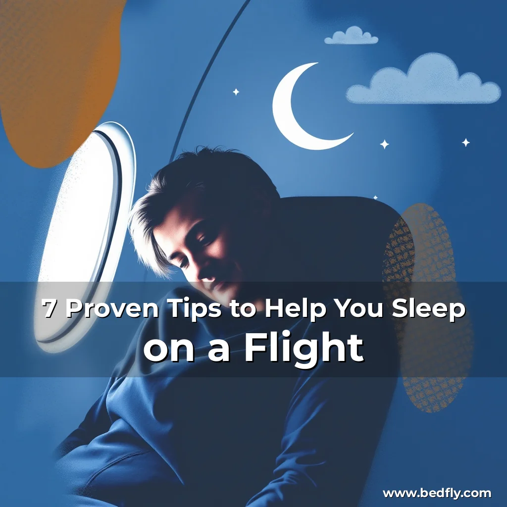 Artistic representation for 7 Proven Tips to Help You Sleep on a Flight