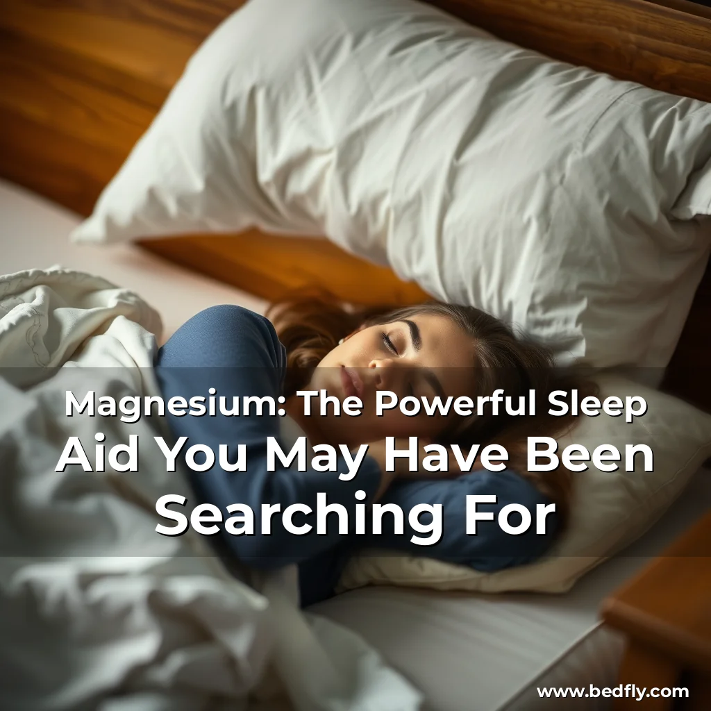 Artistic representation for Magnesium: The Powerful Sleep Aid You May Have Been Searching For