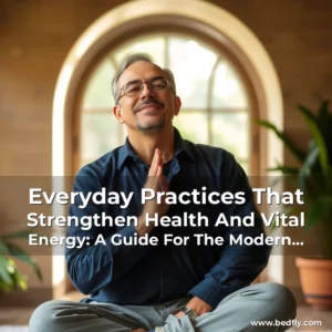 Artistic representation for Everyday Practices That Strengthen Health And Vital Energy: A Guide For The Modern Individual!