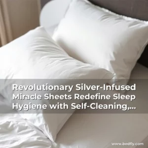 Artistic representation for Revolutionary Silver-Infused Miracle Sheets Redefine Sleep Hygiene with Self-Cleaning, Cooling, and Skin-Friendly Technology