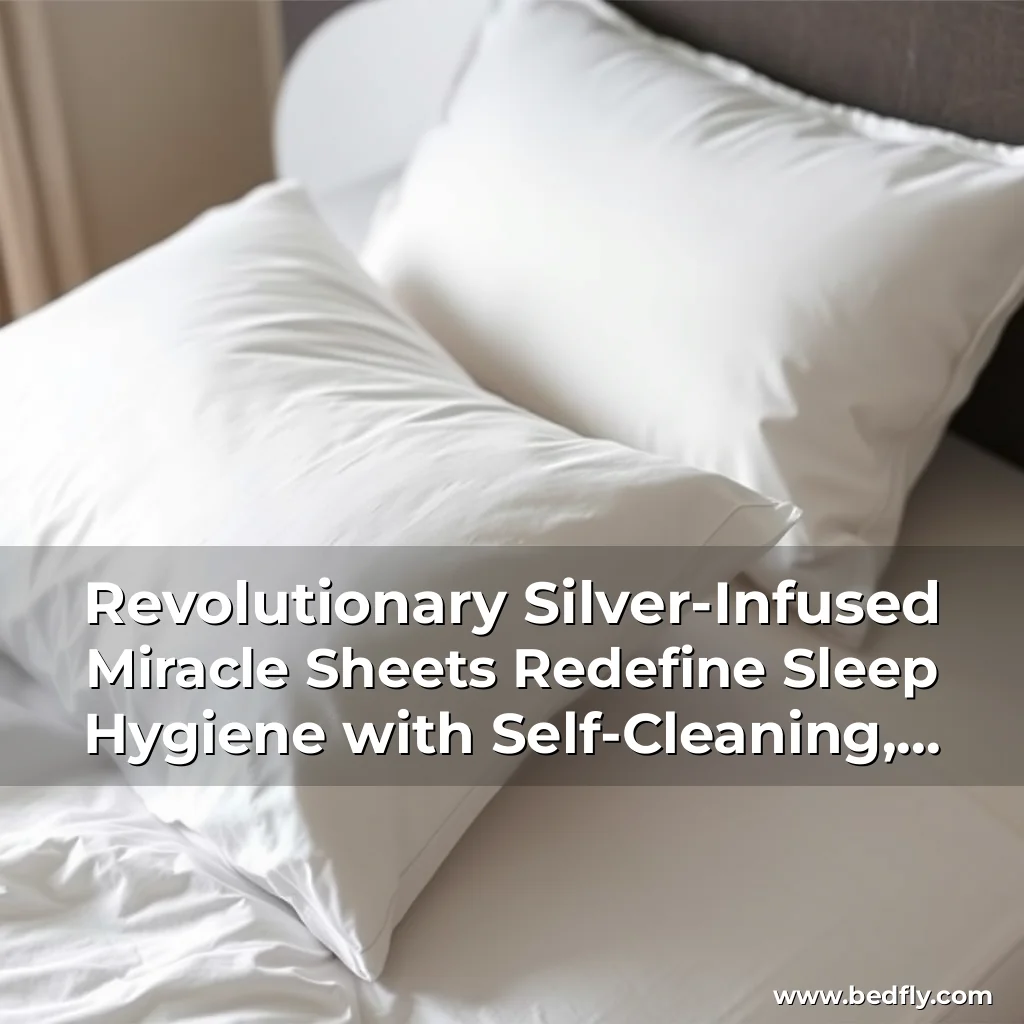 Artistic representation for Revolutionary Silver-Infused Miracle Sheets Redefine Sleep Hygiene with Self-Cleaning, Cooling, and Skin-Friendly Technology