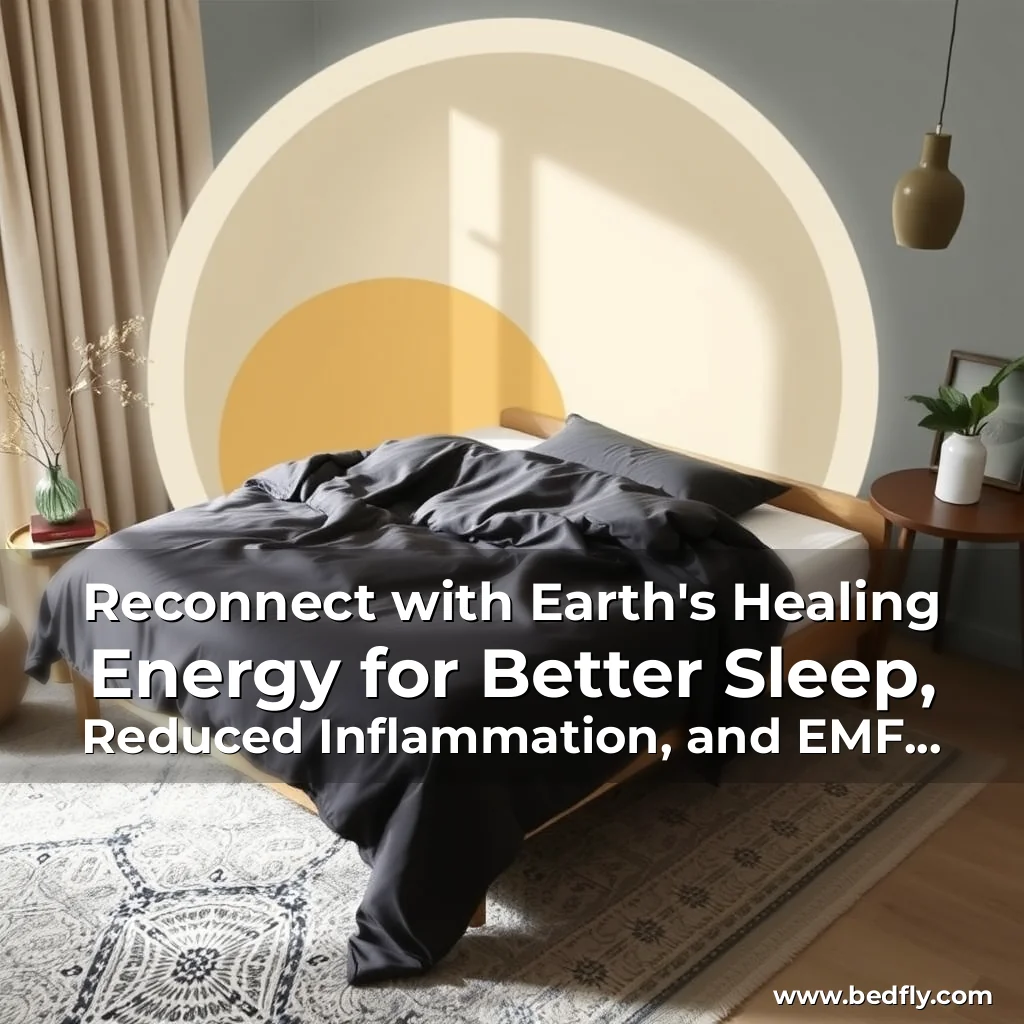 Artistic representation for Reconnect with Earth's Healing Energy for Better Sleep, Reduced Inflammation, and EMF Protection-The Grounding Co Launches Terra Grounding Bed Sheet for Passive Wellness During Rest