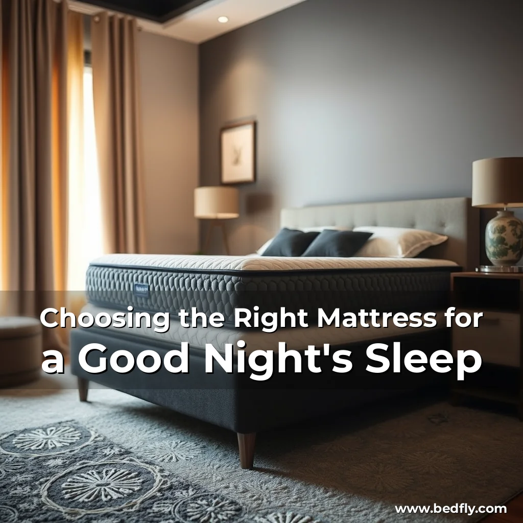 Artistic representation for Choosing the Right Mattress for a Good Night's Sleep