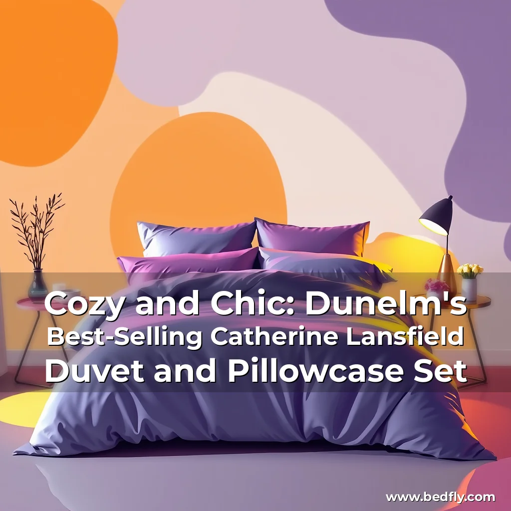 Artistic representation for Cozy and Chic: Dunelm's Best-Selling Catherine Lansfield Duvet and Pillowcase Set
