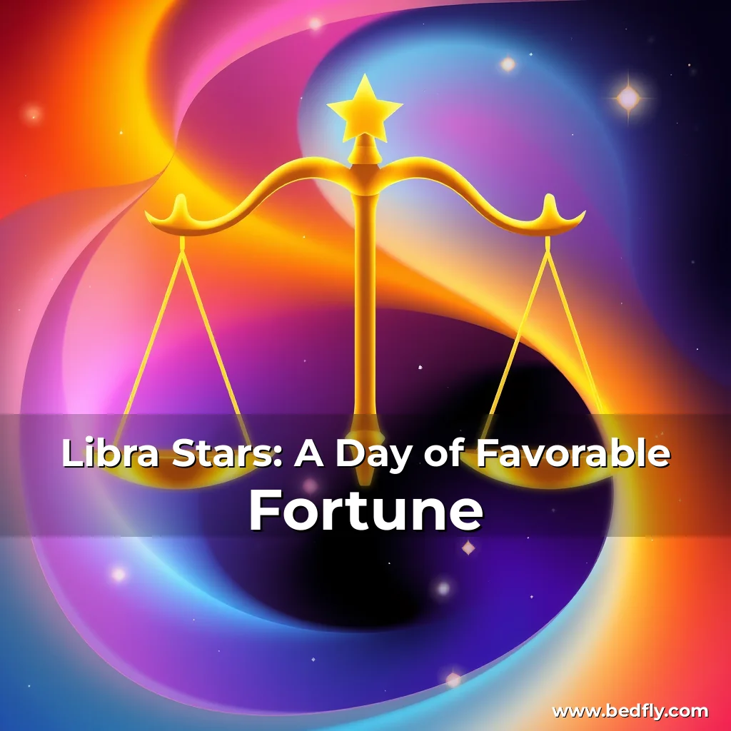Artistic representation for Libra Stars: A Day of Favorable Fortune