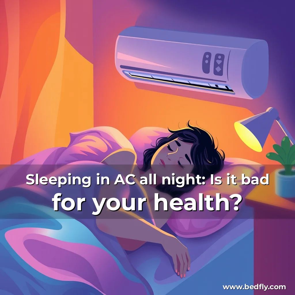 Artistic representation for Sleeping in AC all night: Is it bad for your health?