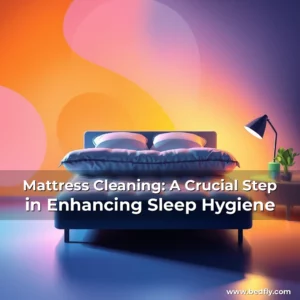 Artistic representation for Mattress Cleaning: A Crucial Step in Enhancing Sleep Hygiene