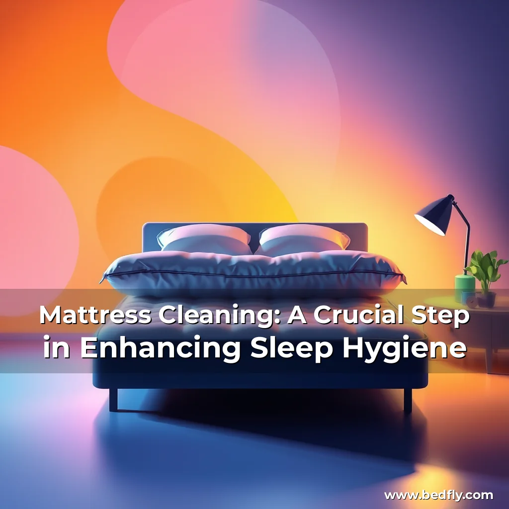Artistic representation for Mattress Cleaning: A Crucial Step in Enhancing Sleep Hygiene