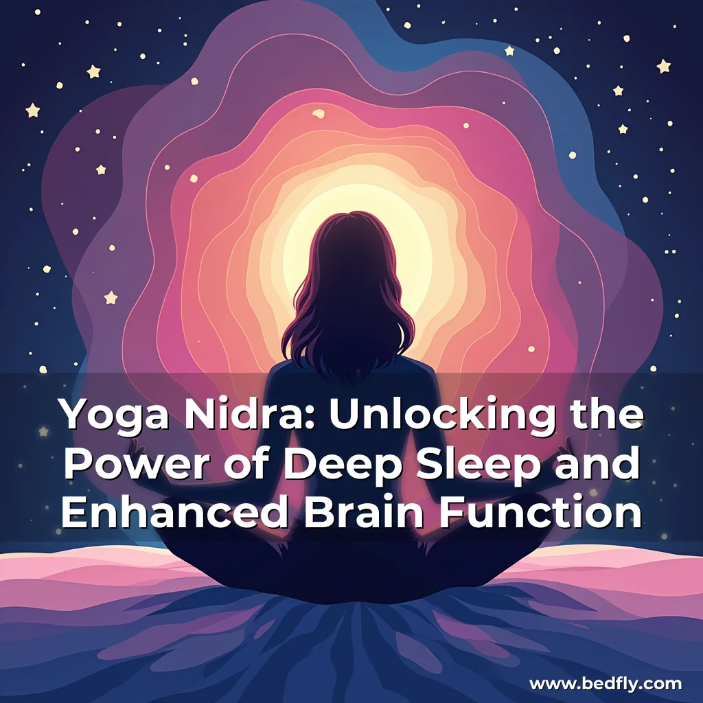 Artistic representation for Yoga Nidra: Unlocking the Power of Deep Sleep and Enhanced Brain Function