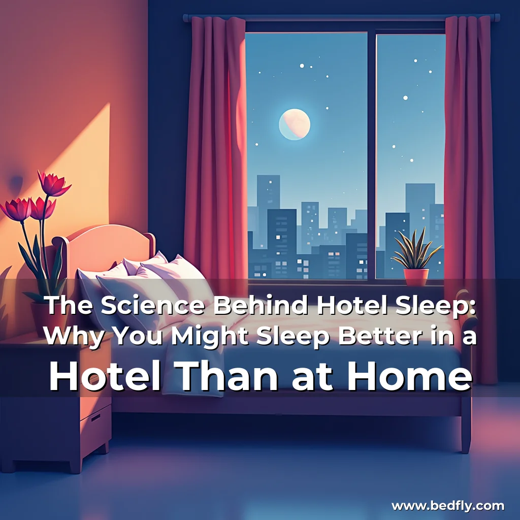 Artistic representation for The Science Behind Hotel Sleep: Why You Might Sleep Better in a Hotel Than at Home