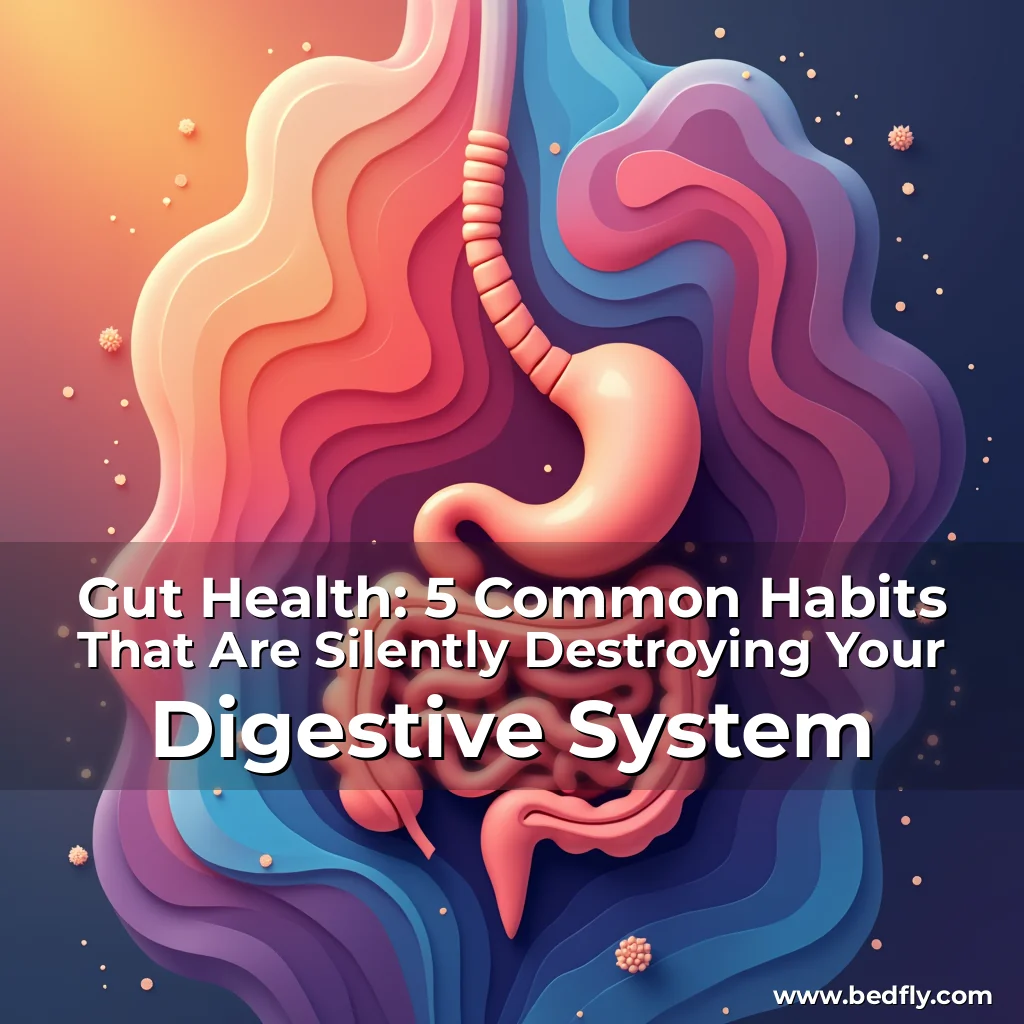 Artistic representation for Gut Health: 5 Common Habits That Are Silently Destroying Your Digestive System